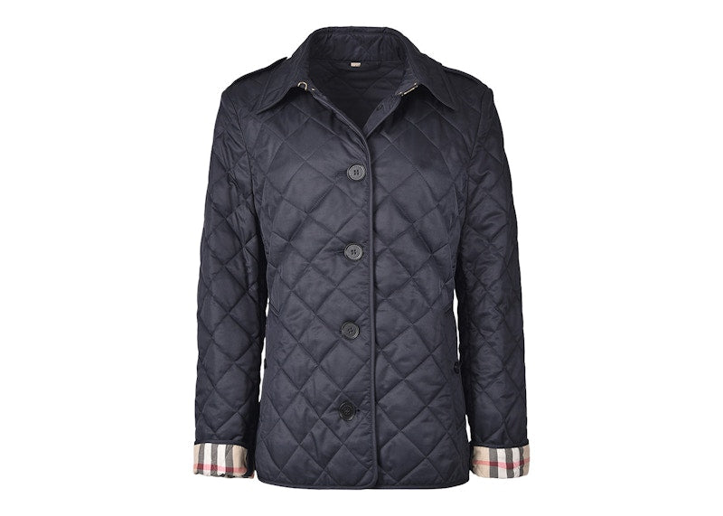 Burberry Diamond Quilted Jacket Navy