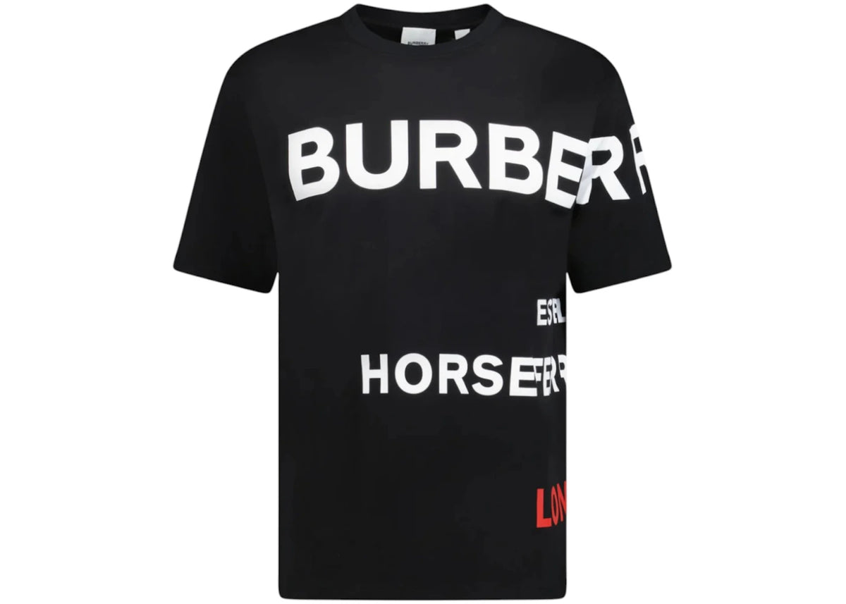 Burberry Horseferry Print Cotton T-Shirt Black