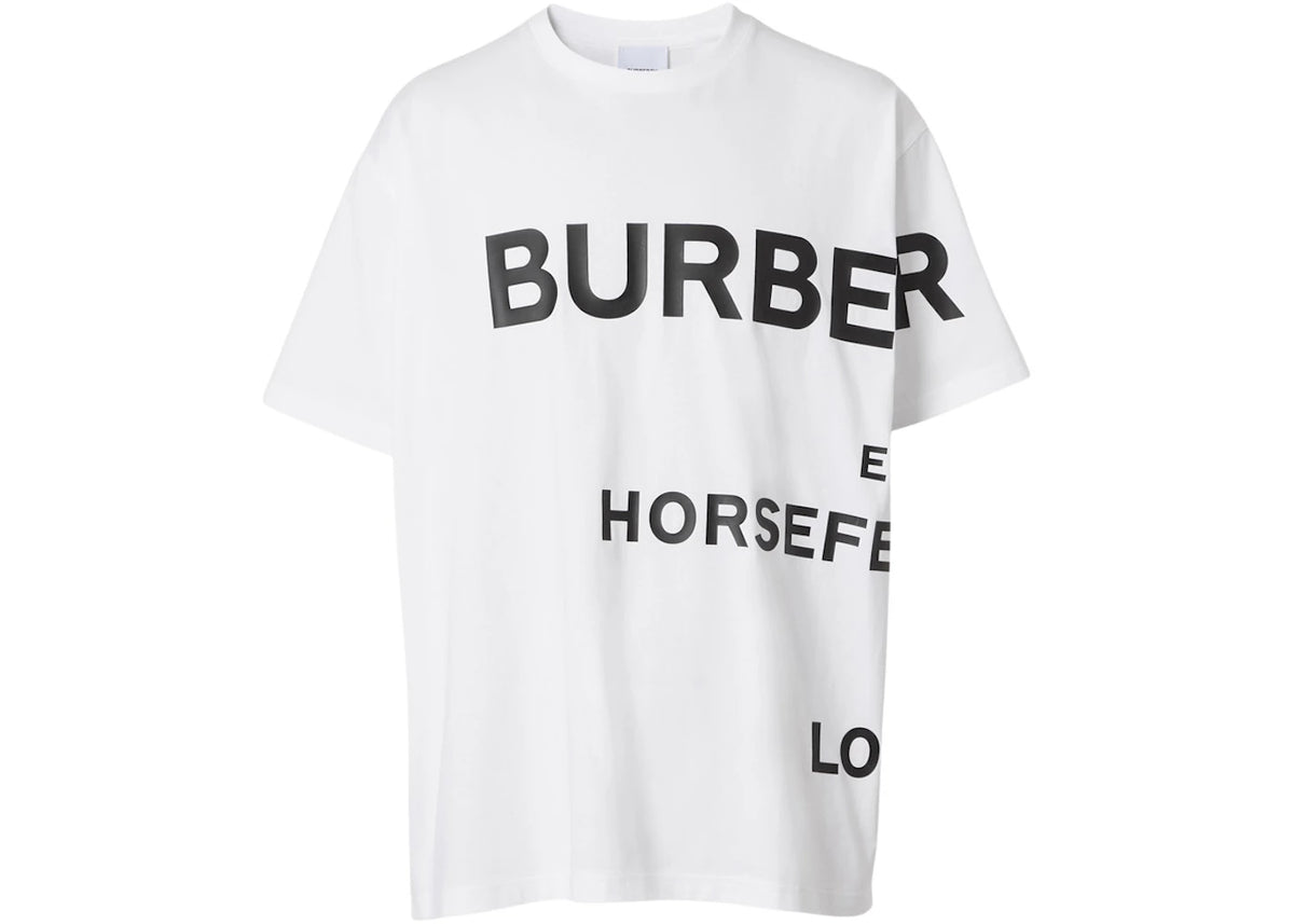 Burberry Horseferry Print Cotton T-Shirt White/Black