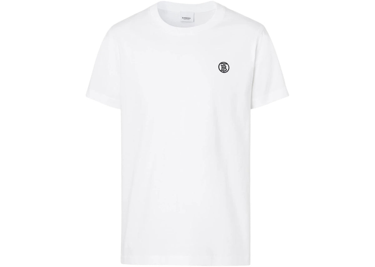 Burberry Monogram Motif Cotton T-Shirt White/Black