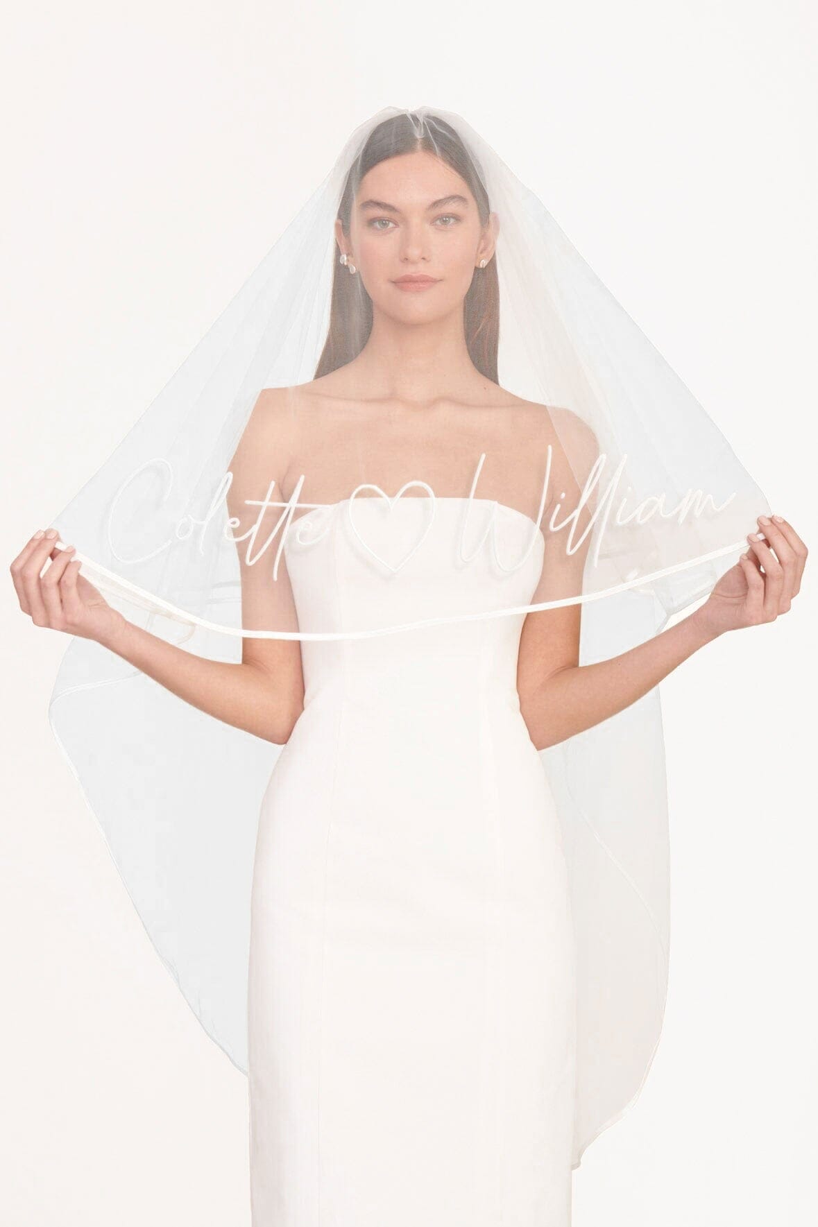 CUSTOM EMBROIDERED VEIL