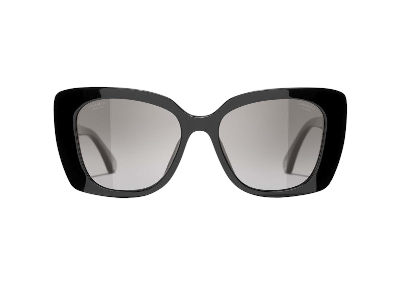 Chanel Rectangle Polarized Sunglasses Black (5504 C622/M3)