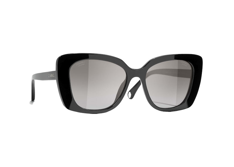 Chanel Rectangle Polarized Sunglasses Black (5504 C622/M3)
