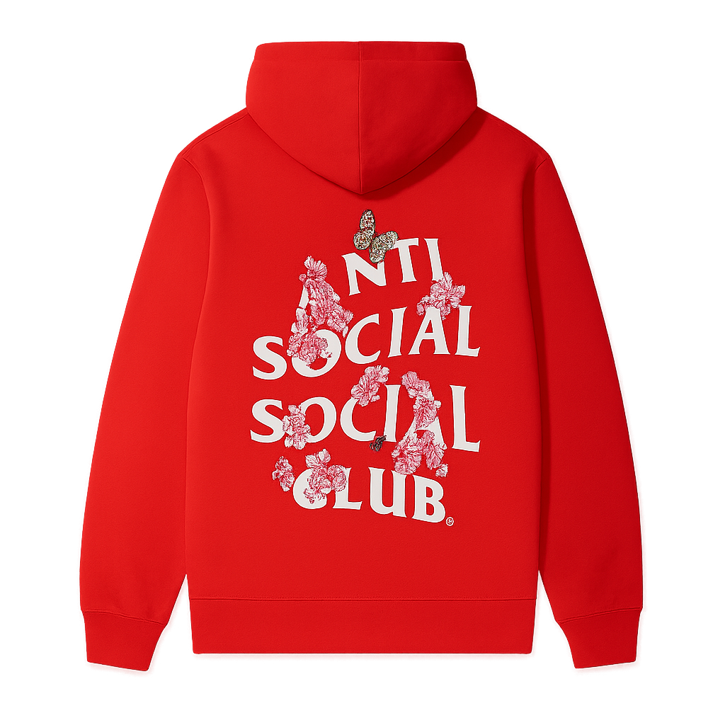 Anti Social Social Club Kkotch Hoodie Red