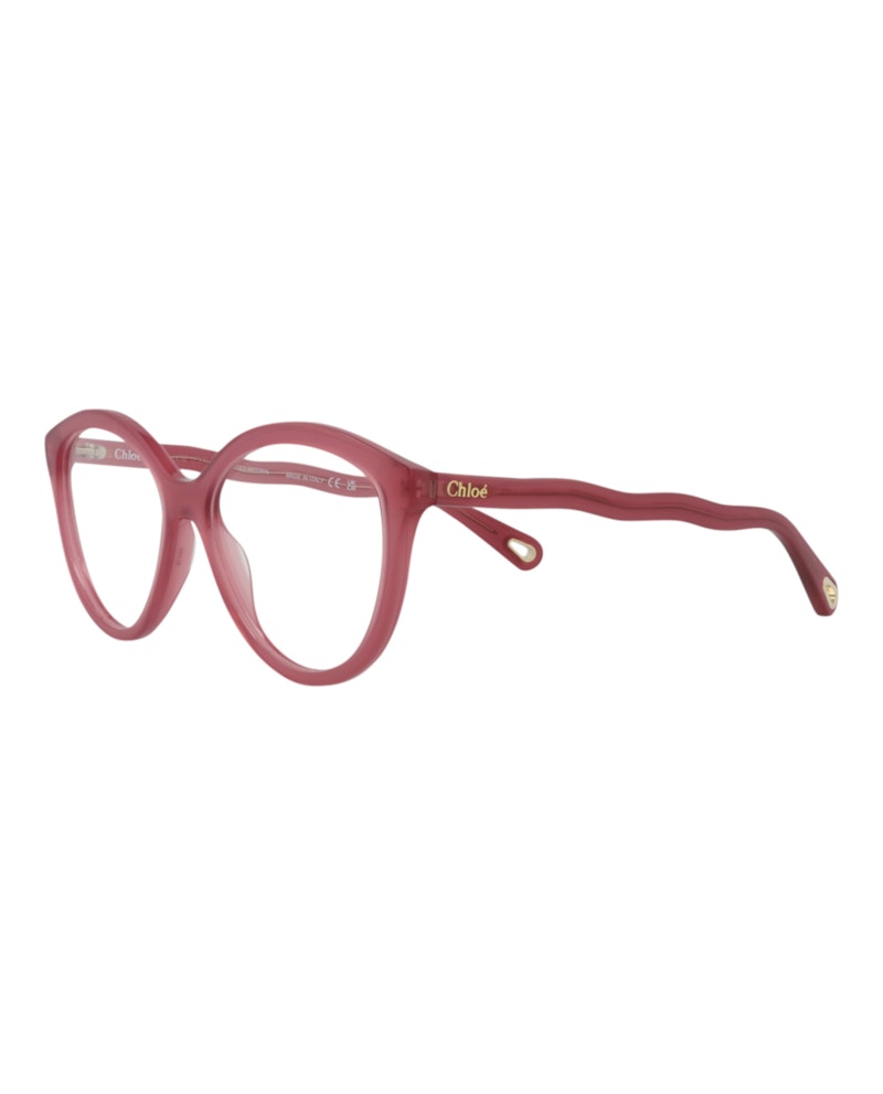 Chloe Cat Eye-Frame Bio Acetate Optical Frames Burgundy Burgundy Transparent (CH0089O-30012405-004)