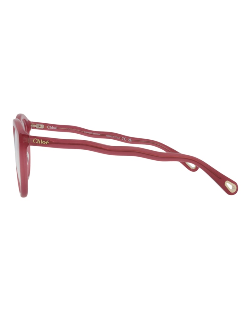 Chloe Cat Eye-Frame Bio Acetate Optical Frames Burgundy Burgundy Transparent (CH0089O-30012405-004)