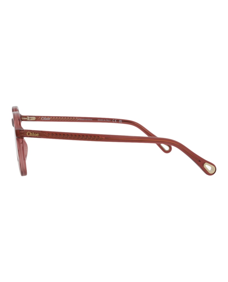 Chloe Round-Frame Bio Acetate Optical Frames Pink Pink Transparent (CH0012O-30009838-002)