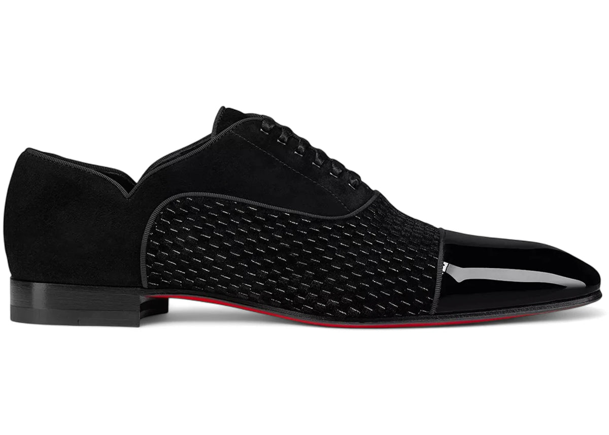 Christian Louboutin Greggy Chick Flat Oxford Shoes Black