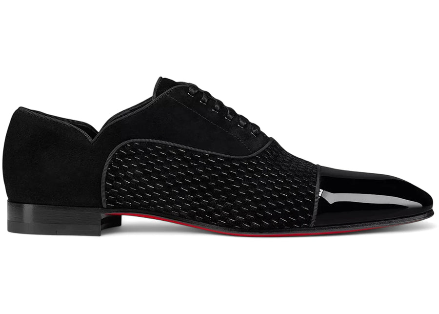 Christian Louboutin Greggy Chick Flat Oxford Shoes Black