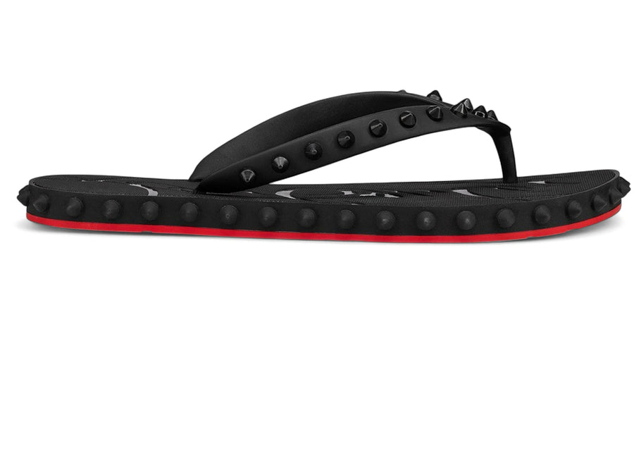 Christian Louboutin Super Loubi Flip Donna Flat Black (Women's)