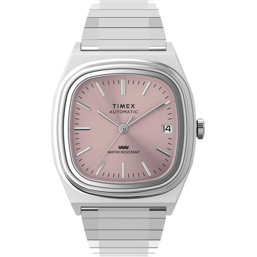 Timex Automatic 1983 E Line 34mm Stainless Steel Expansion Band Watch
