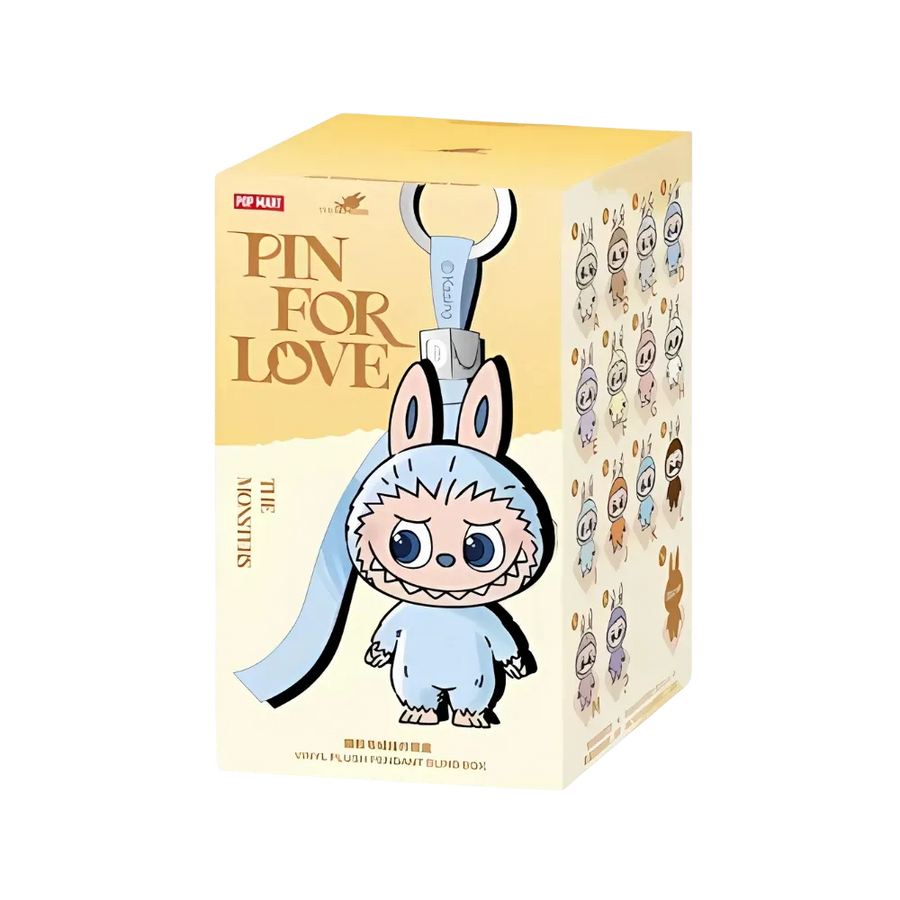 Pop Mart Labubu The Monsters Pin for Love Series Vinyl Plush Pendant (A-M) Single Blind Box