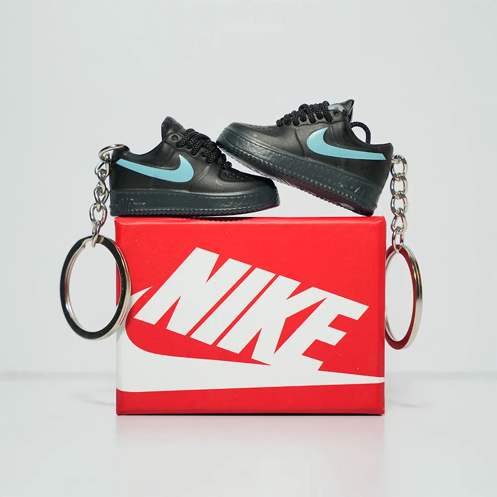 3D Sneaker Keychain With Box - AF1 Tiffany