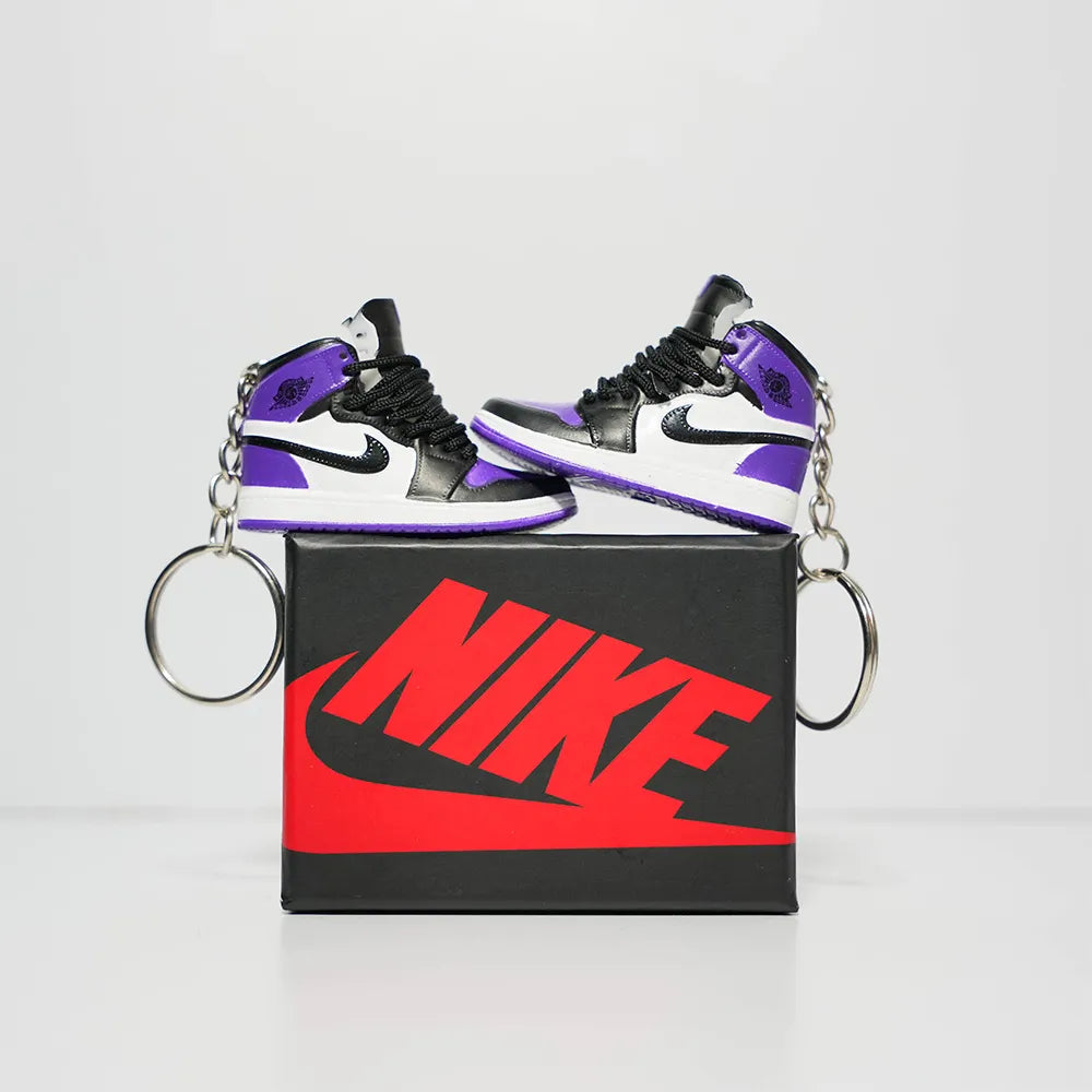 3D Sneaker Keychain With Box - AJ1 High Court Purple 1.0