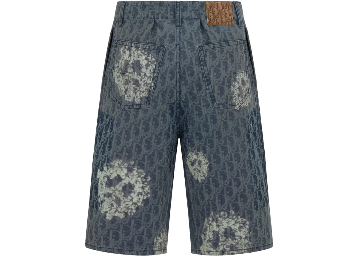 Dior x Denim Tears Cotton Denim Bermuda Shorts Blue