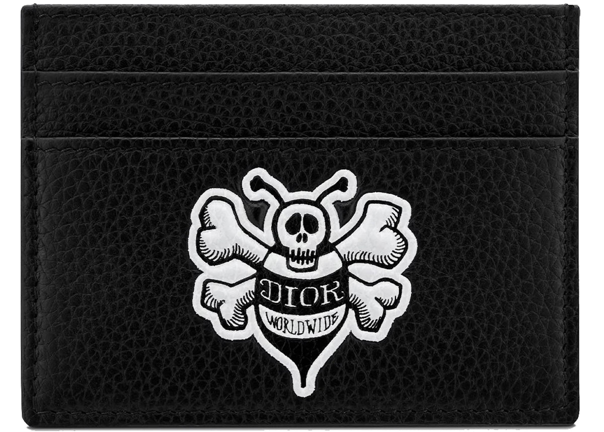 Dior And Shawn Card Holder Bee (4 Card Slot) Black