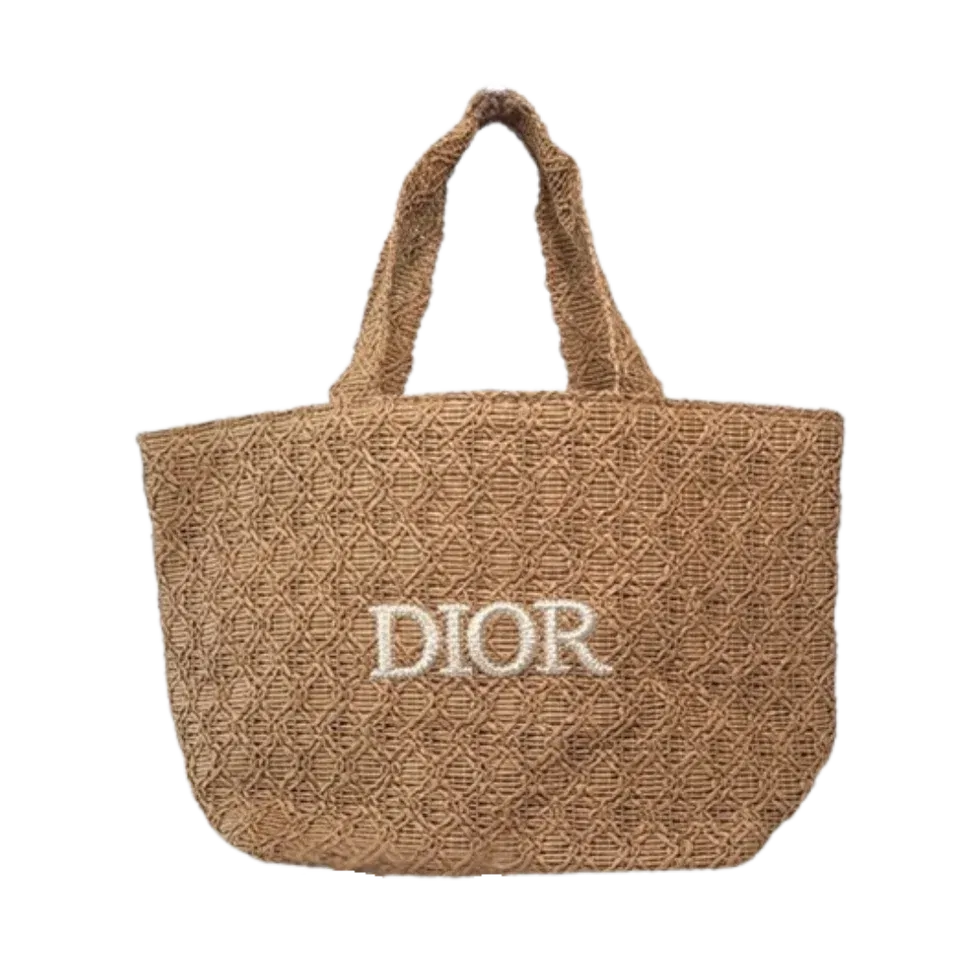 Dior Beauty 2025 Rattan Handbag - Beige