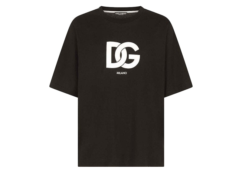 Dolce & Gabbana Cotton DG Logo Print T-Shirt Black