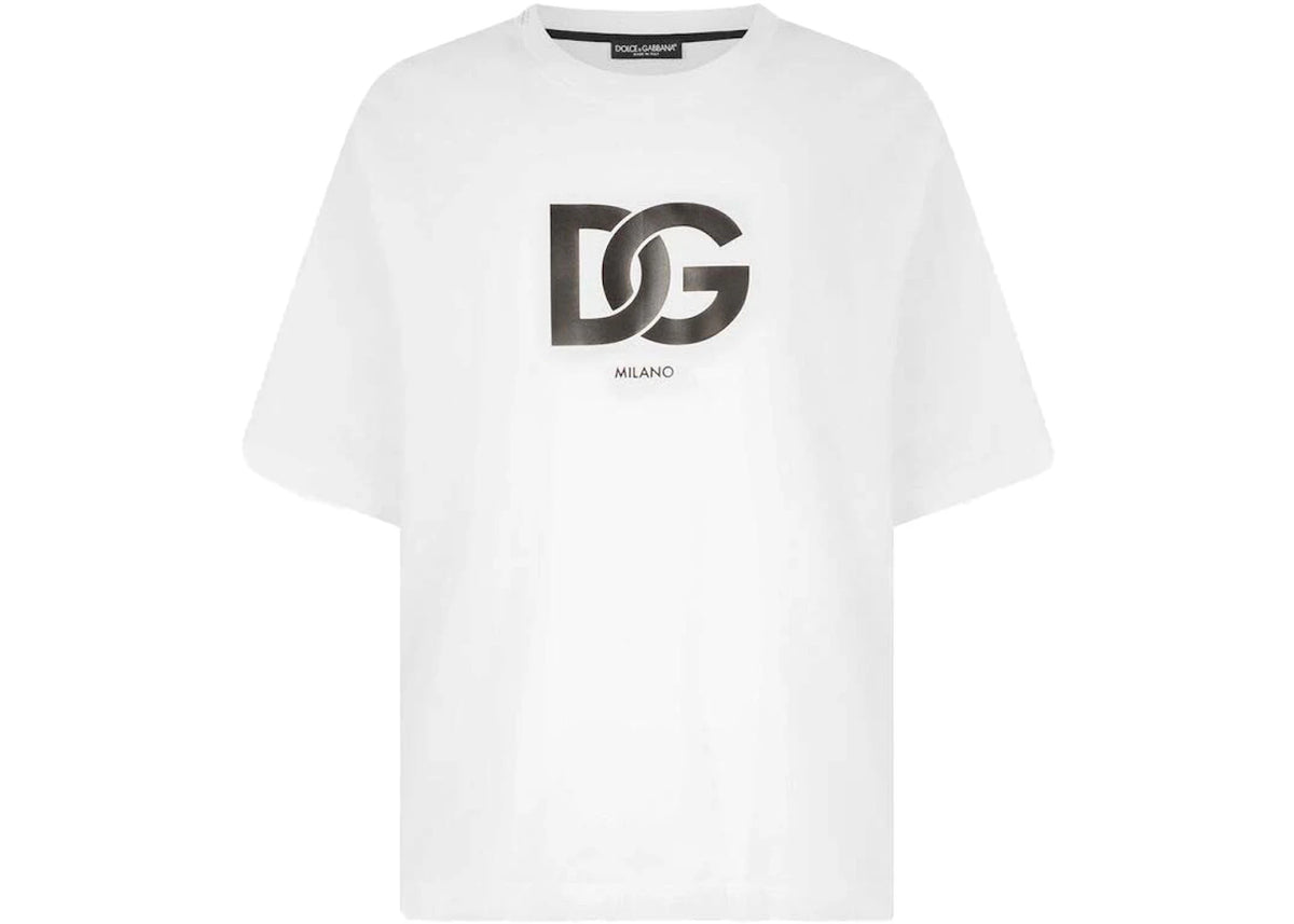 Dolce & Gabbana Cotton DG Logo Print T-Shirt White