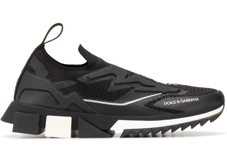 Dolce & Gabbana Sorrento Slip On Black White Sole (Women's)