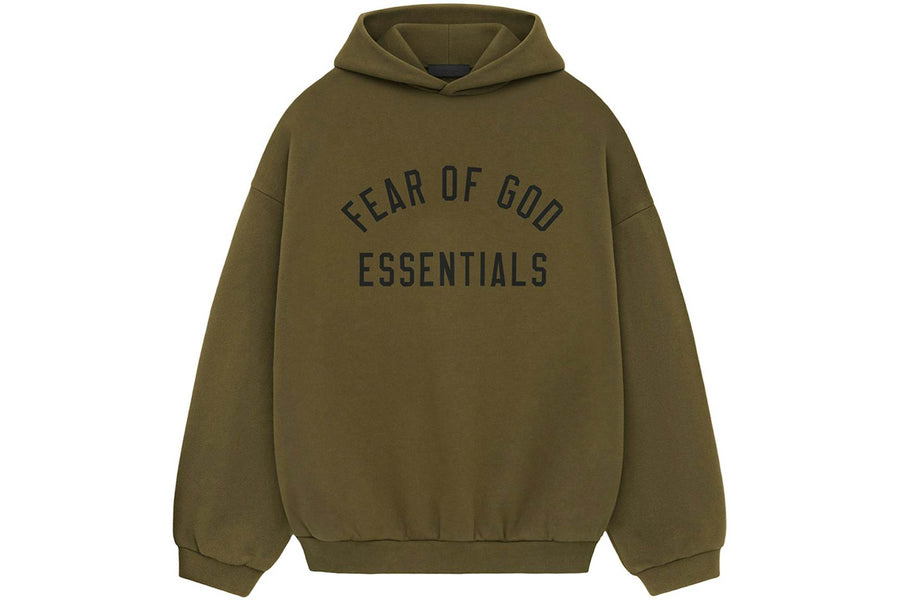Fear of God Essentials Fleece Hoodie Olive