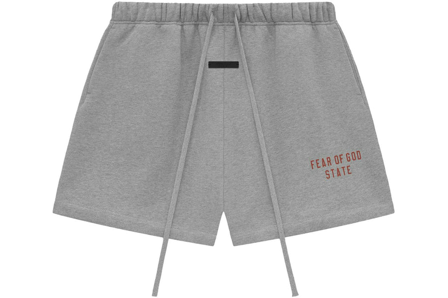 Fear of God Essentials Fleece Soccer Shorts Dark Heather