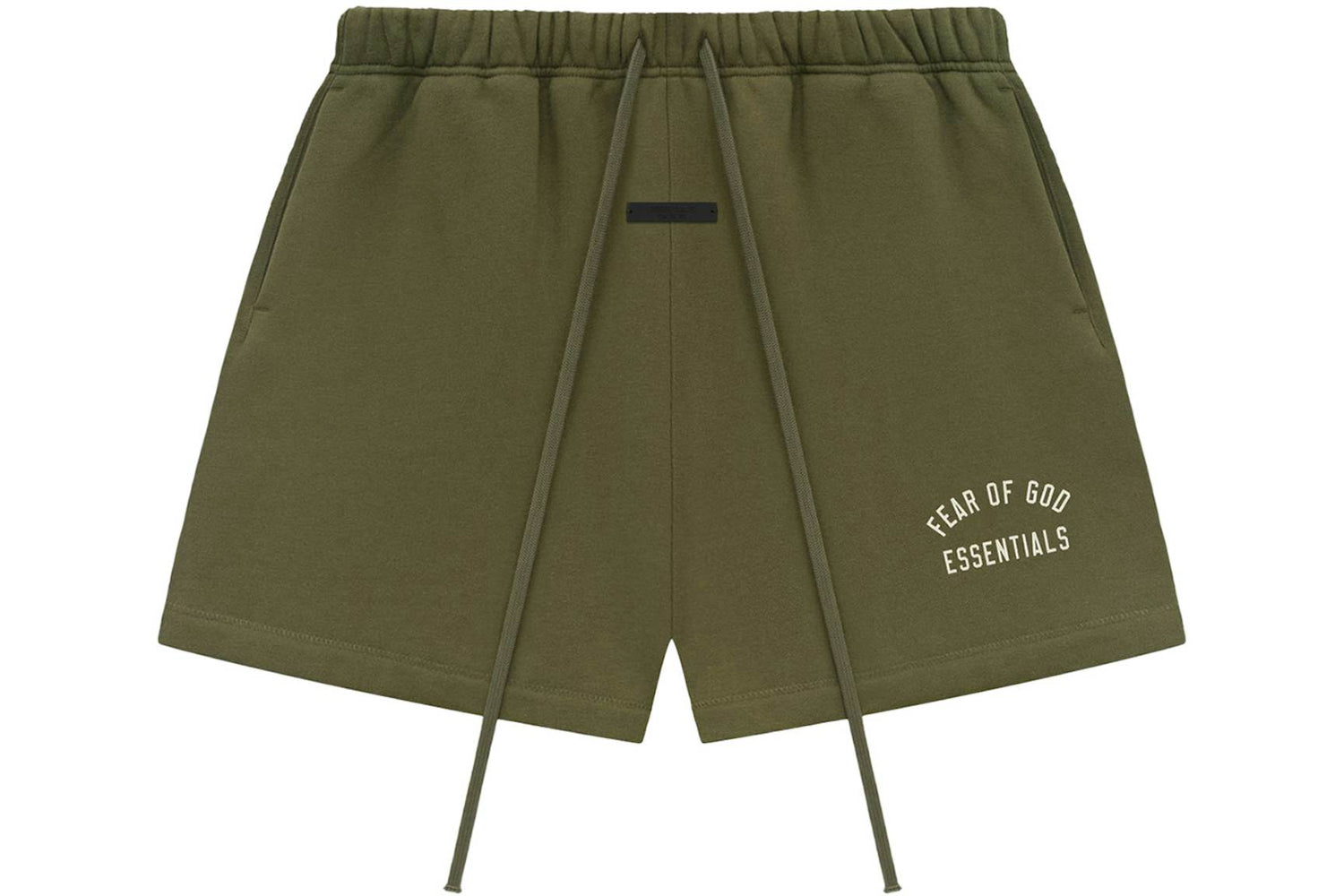 Fear of God Essentials Fleece Soccer Shorts Military