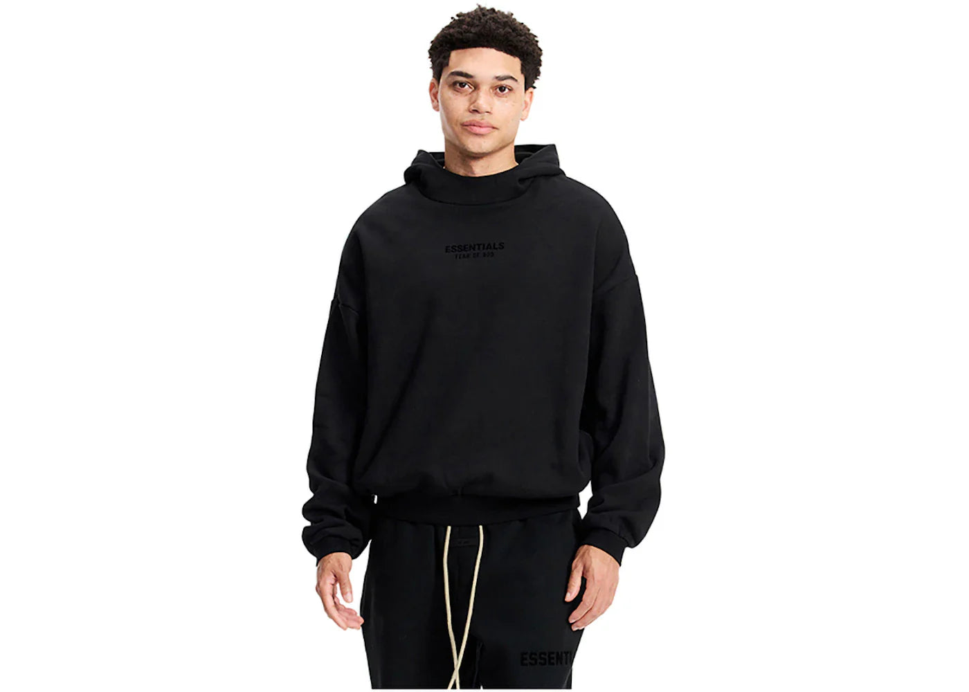 Fear Of God Essentials Hoodie Jet Black
