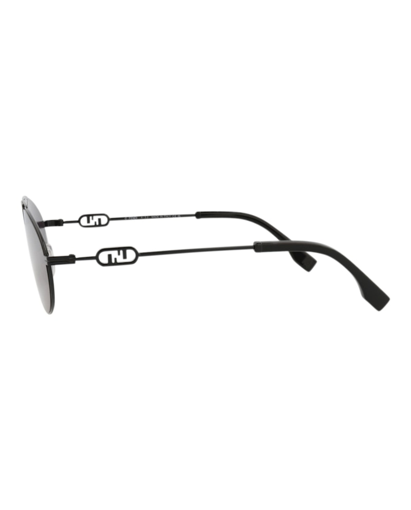 Fendi Aviator Sunglasses Black Black Smoke (FE40072U-Y-57-01A)