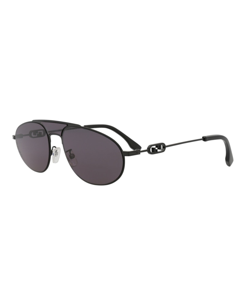 Fendi Aviator Sunglasses Black Black Smoke (FE40072U-Y-57-01A)