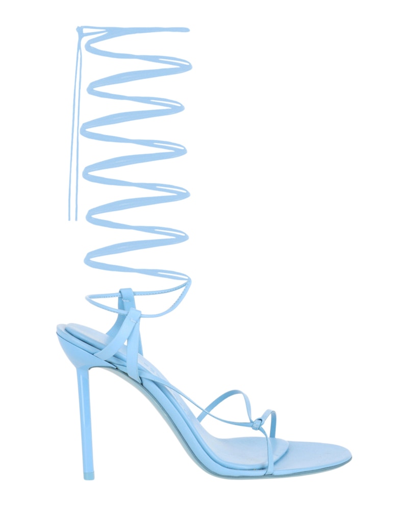 Ferragamo Azha X5 Wrap Tie Heels Blue (Women's)