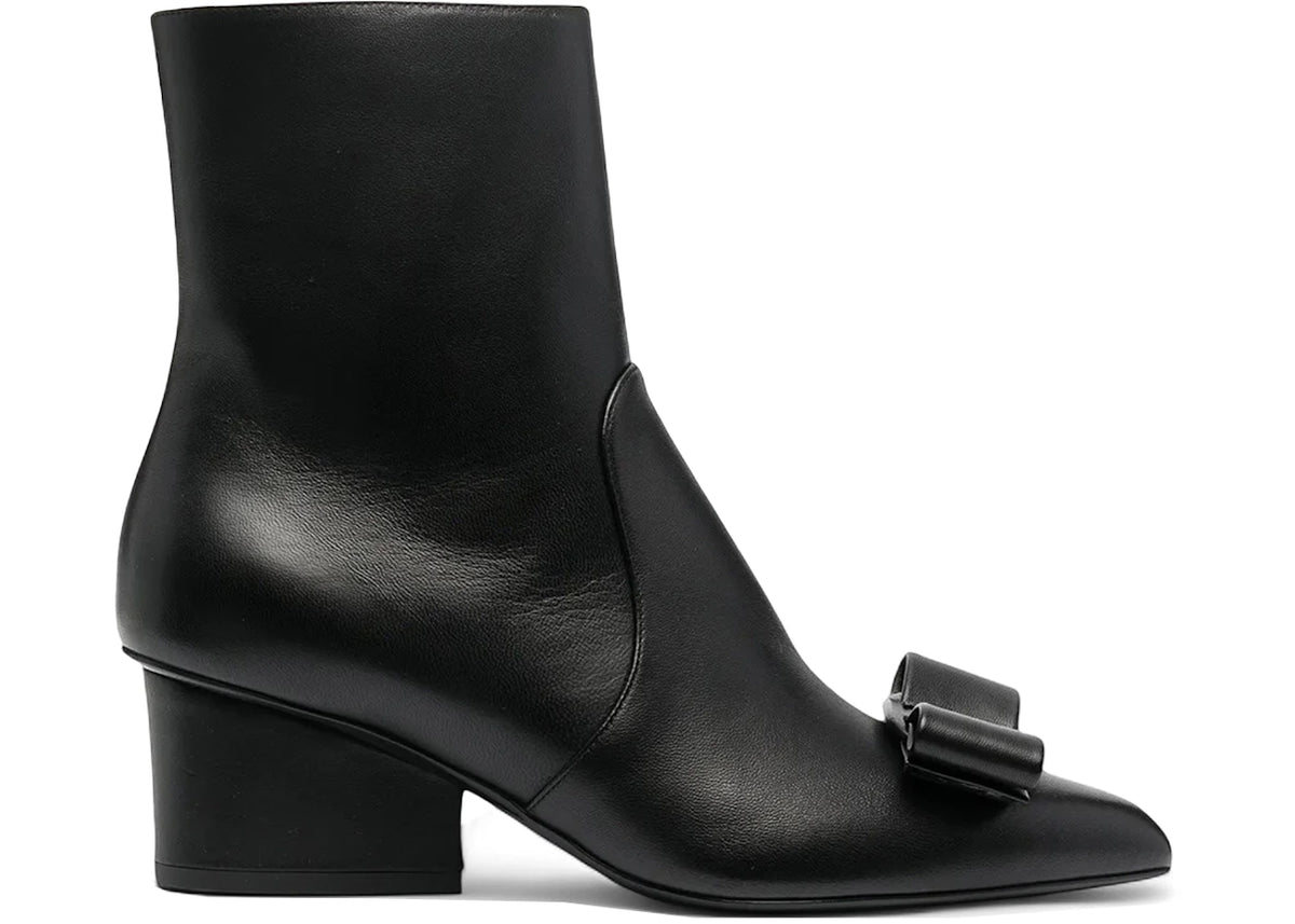 Ferragamo Viva Bow-Detail Boots Black (Women's)