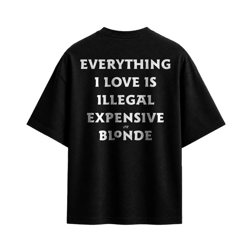 Forfksake Everything I Love Black T-Shirt
