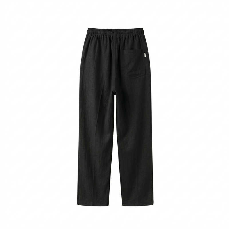 LINEN PANTS BLACK