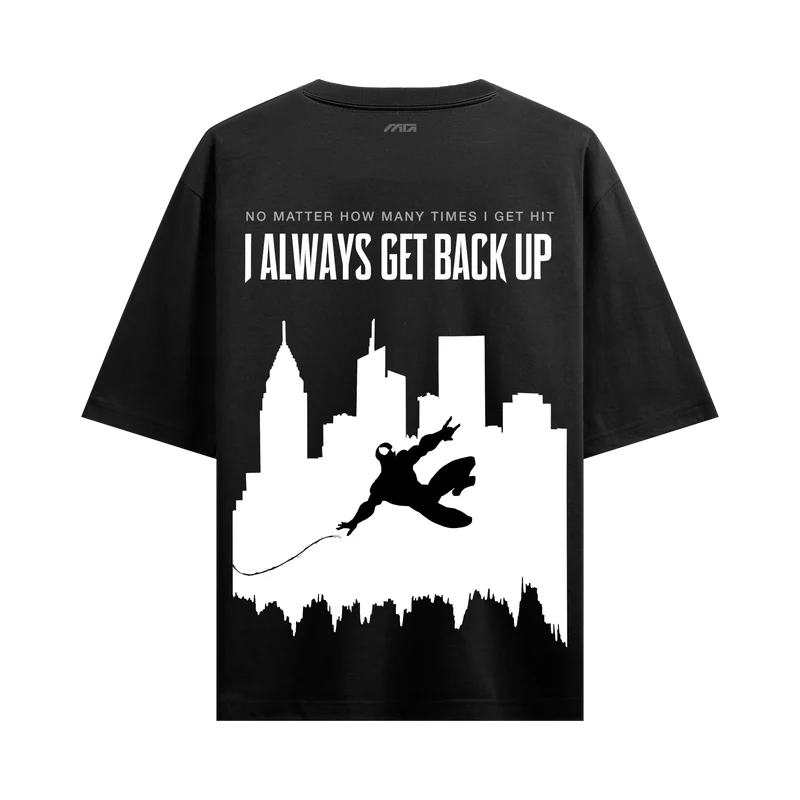 Myugen Get Back Up Oversized T-Shirt Black