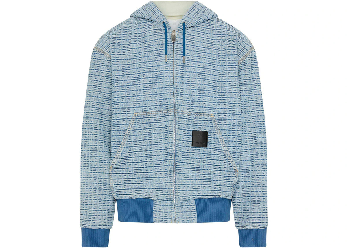 Givenchy Denim Hooded Jacket Blue