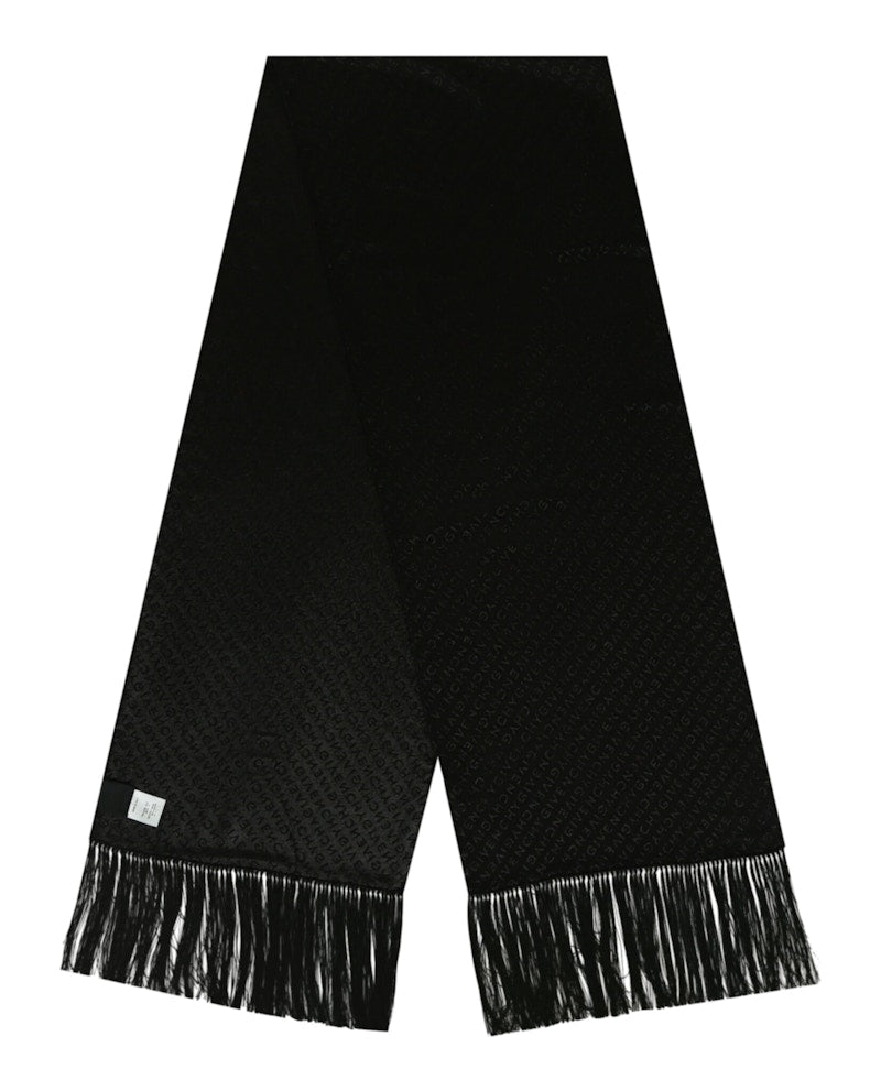 Givenchy Diagonal Logo Evening Scarf Black