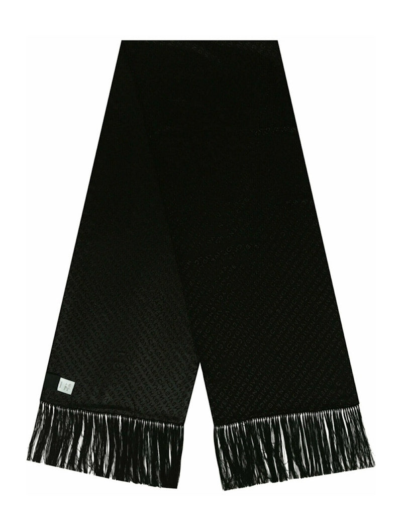 Givenchy Diagonal Logo Evening Scarf Black