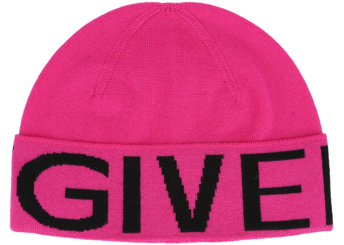 Givenchy Jacquard Logo Beanie Pink/Black