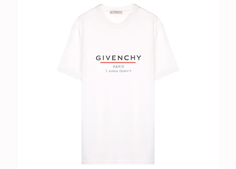 Givenchy Label Oversized T-Shirt White
