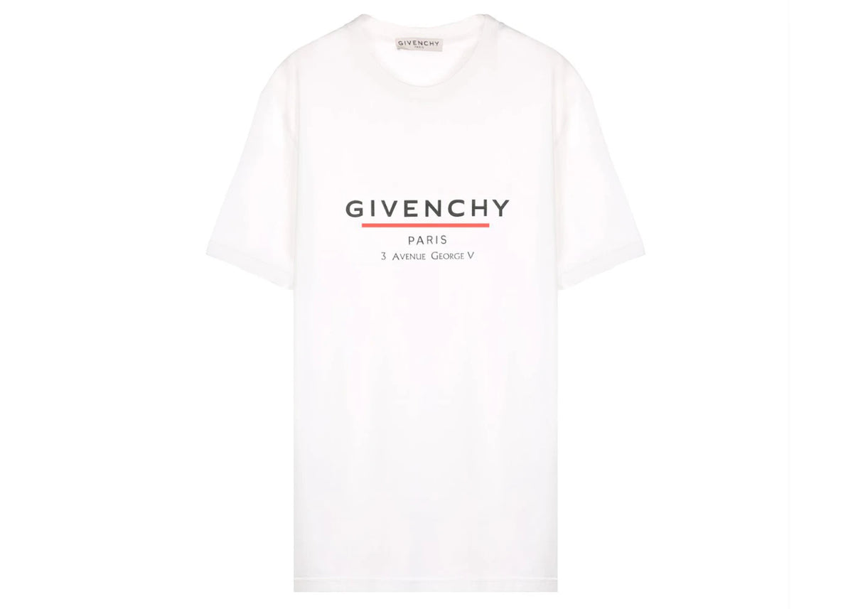 Givenchy Label Oversized T-Shirt White