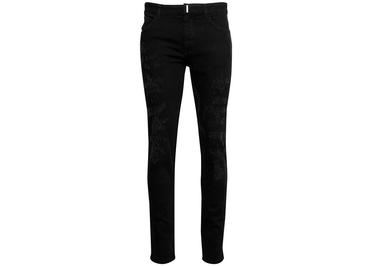 Givenchy Mid-rise Straight-Leg Jeans Black