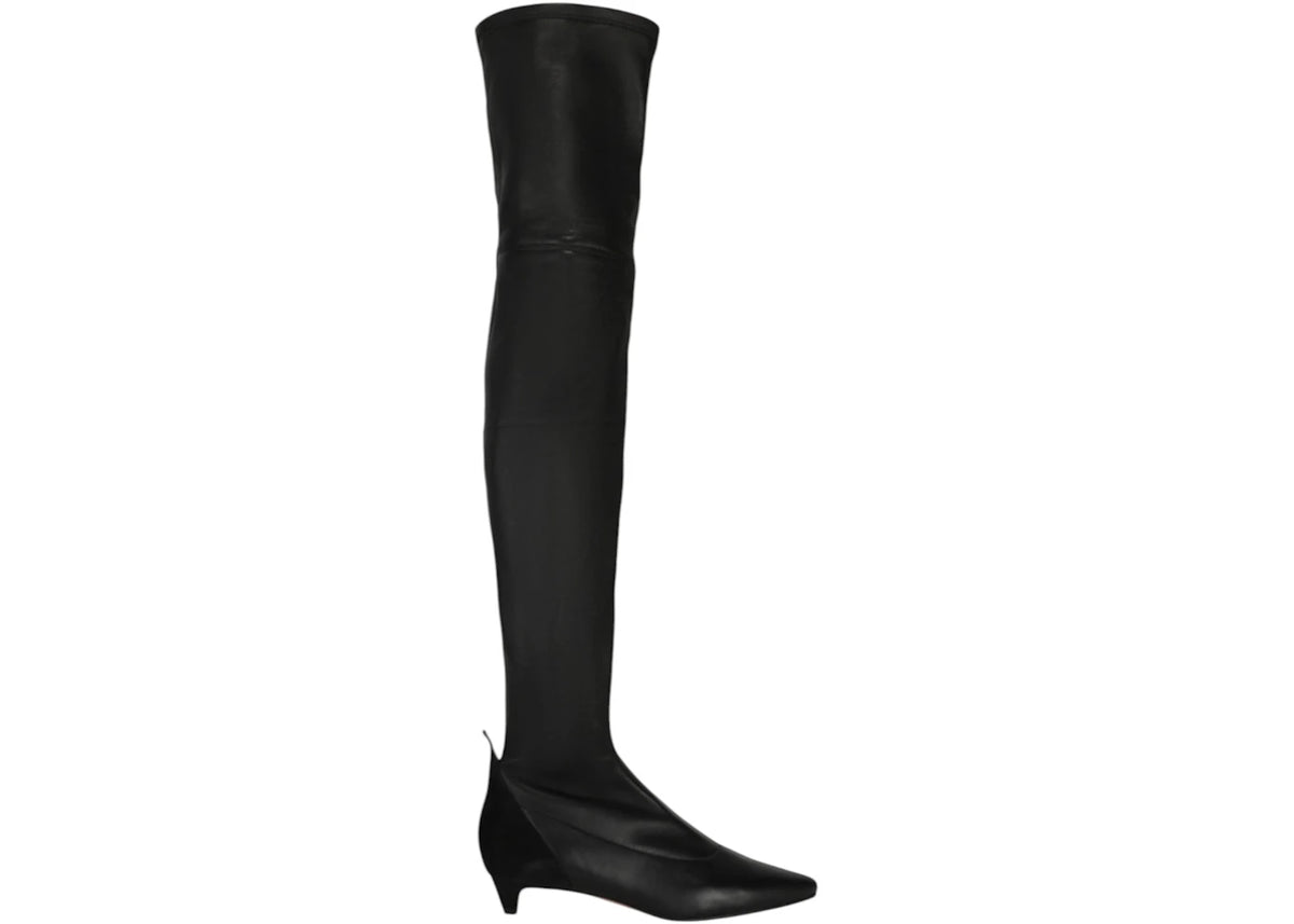 Givenchy Over-The-Knee Kitten Heel Boots Black (Women's)