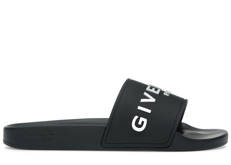 Givenchy Paris Slide Sandals Black