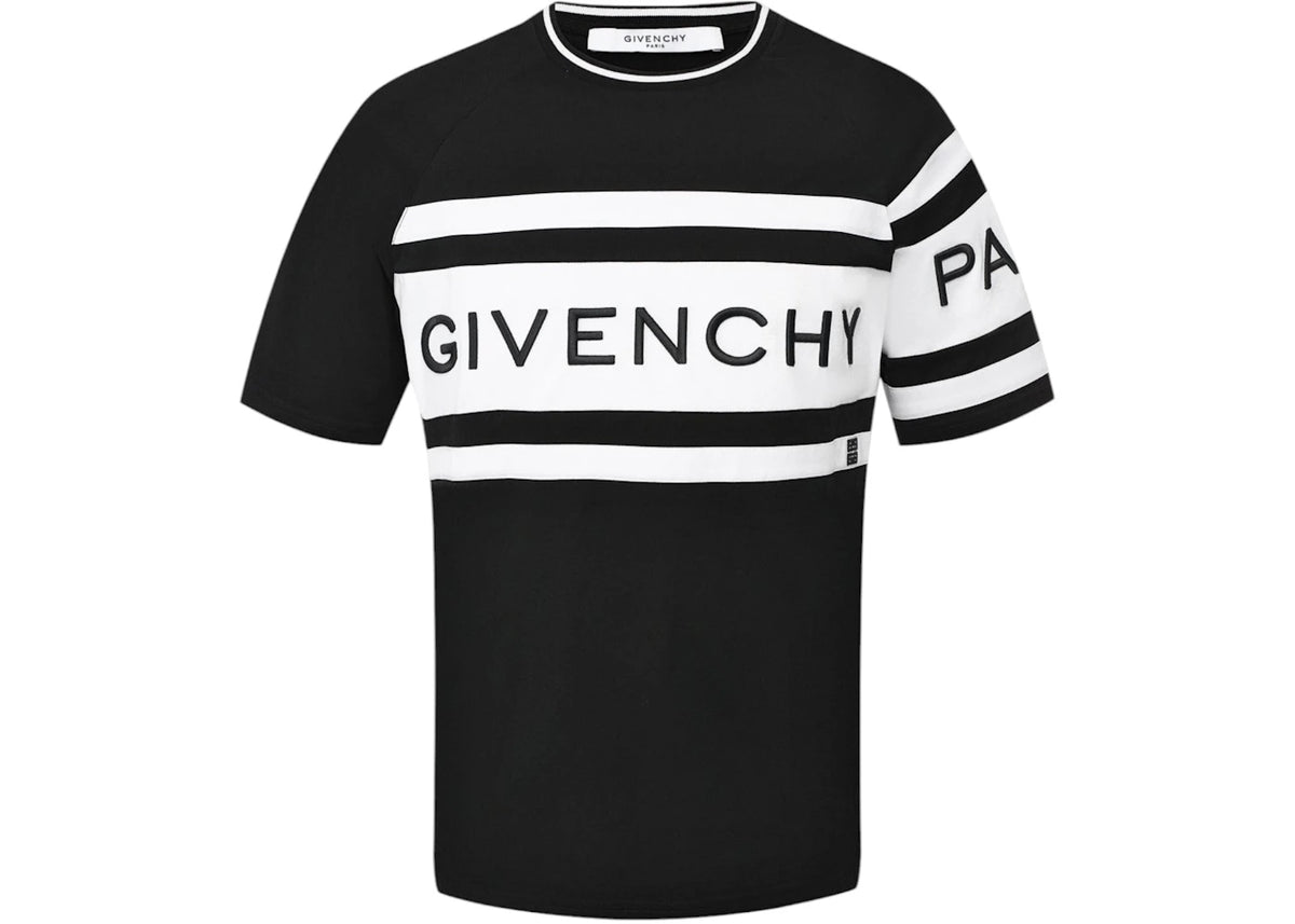 Givenchy Slim Fit Givenchy Band T-Shirt Black