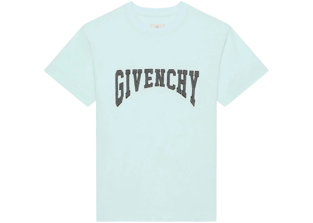 Givenchy Slim Fit Jersey With Patch T-Shirt Acqua Marine