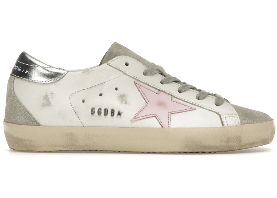 Golden Goose Super-Star Ice White Orchid Pink Womens