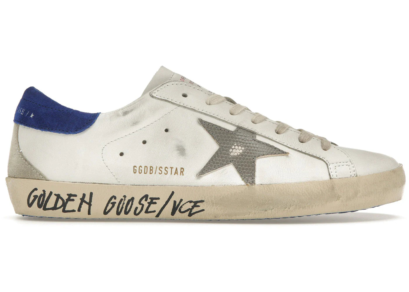 Golden Goose Super-Star White Snake Blue