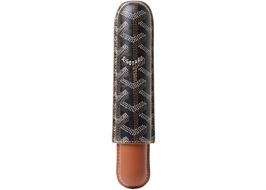 Goyard Churchill Single Cigar Case Black/Tan