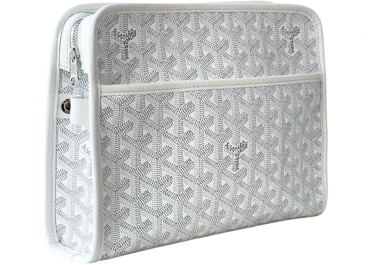 Goyard Jouvence Toiletry Bag MM White
